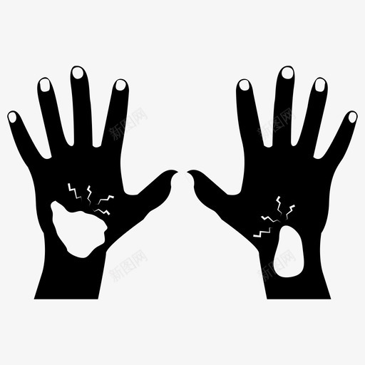手流血滴血手受伤图标svg_新图网 https://ixintu.com 人体部位物理伤害固态图标包 受伤身体部位 手受伤 手流血 手痛 滴血