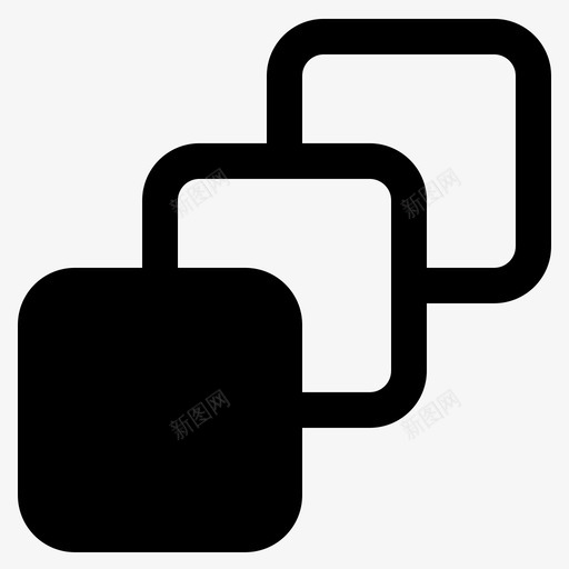 层框业务图标svg_新图网 https://ixintu.com 业务 业务电子商务字形 层 框 窗口