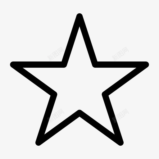 书签收藏夹媒体图标svg_新图网 https://ixintu.com 书签 元素 基本 媒体 收藏夹 星形 框线 用户界面