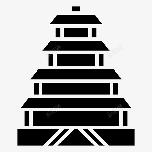 颐和园中国古代北京地标图标svg_新图网 https://ixintu.com 中国古代 亚洲地标 北京地标 宝塔 著名中国 颐和园