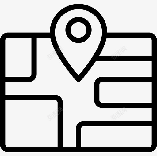 地图购物106直线图标svg_新图网 https://ixintu.com 地图 直线 购物106