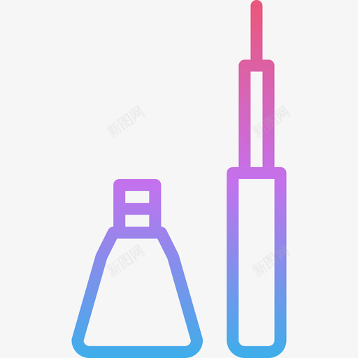 眼线美容化妆品5渐变色图标svg_新图网 https://ixintu.com 渐变色 眼线 美容化妆品5