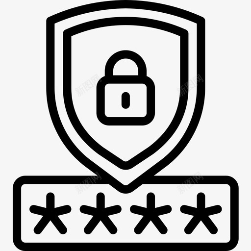 密码网络安全13线性图标svg_新图网 https://ixintu.com 密码 线性 网络安全