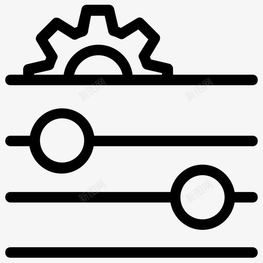 均衡器多媒体首选项图标svg_新图网 https://ixintu.com 制造商 均衡器 声音设置 多媒体 工程师 生产线图标 音量调节器 首选项
