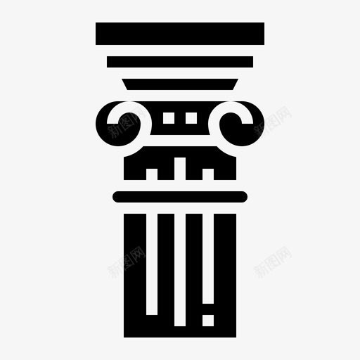 柱子建筑纪念碑图标svg_新图网 https://ixintu.com 大学实心 建筑 柱子 纪念碑
