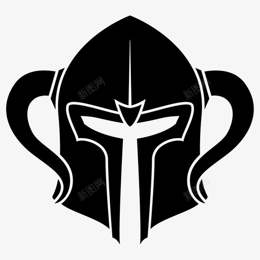 幻想头盔盔甲骑士图标svg_新图网 https://ixintu.com 头盔 幻想 战士 盔甲 骑士