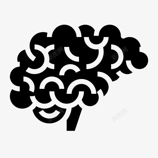 神经学解剖学脑科学图标svg_新图网 https://ixintu.com 医学 医院 卫生 固体 神经学 科学 脑科 解剖学