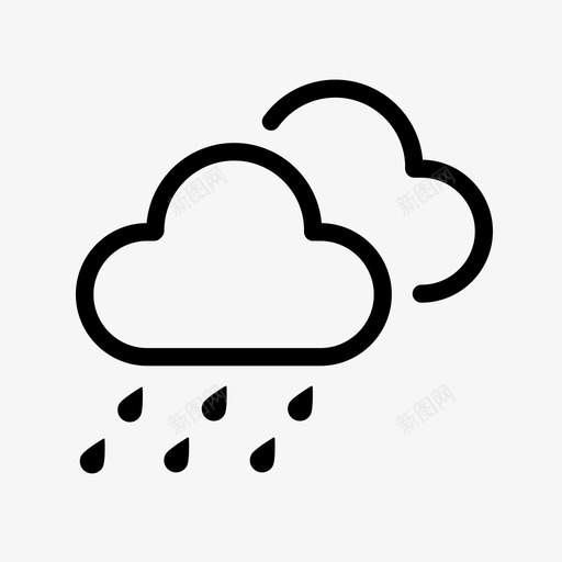 中雨转大雨svg_新图网 https://ixintu.com 中雨转大雨