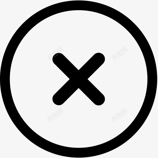 关闭按钮svg_新图网 https://ixintu.com 关闭按钮