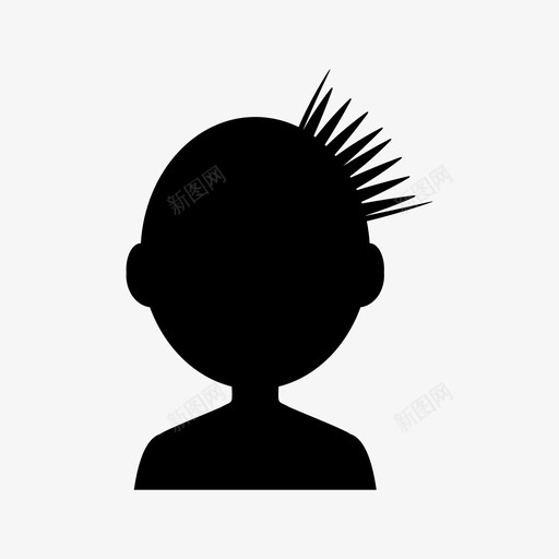 人类化身男性图标svg_新图网 https://ixintu.com 人类 化身 朋克 用户 男性