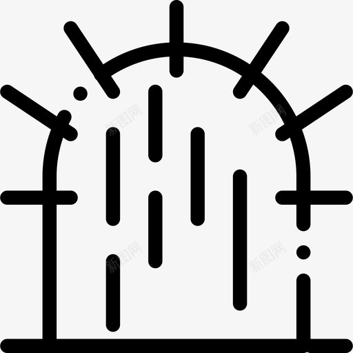 仙人掌沙漠植物图标svg_新图网 https://ixintu.com 仙人掌 德克萨斯州 植物 沙漠 西部荒野