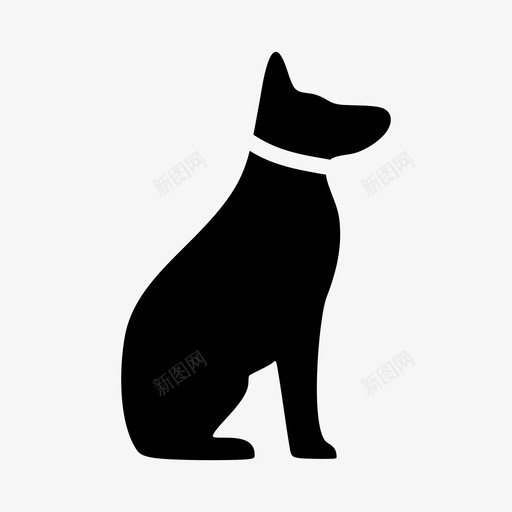 狗动物脸图标svg_新图网 https://ixintu.com 动物 宠物 小狗