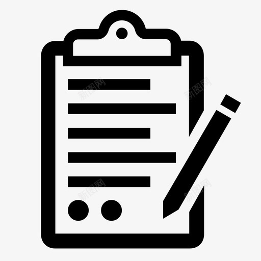 剪贴板窗体文档纸张图标svg_新图网 https://ixintu.com 剪贴板 文档 窗体 纸张