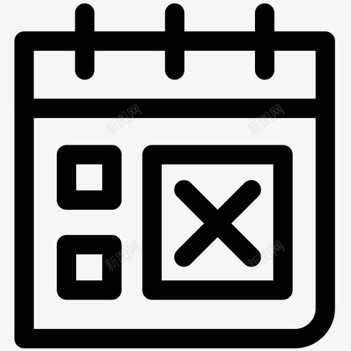 日历预订月图标svg_新图网 https://ixintu.com 旅行 日历 日程 月日 预订