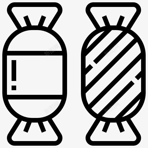 糖果甜点食物图标svg_新图网 https://ixintu.com 甜点 糖果 食物