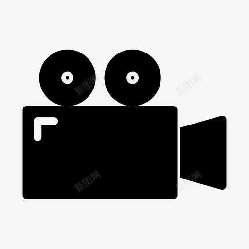 照相机记录胶片镜头图标svg_新图网 https://ixintu.com 照相机 电影 电影院 胶片 记录 镜头