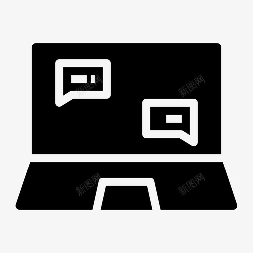 在线聊天交流互联网图标svg_新图网 https://ixintu.com 4字形 互联网 交流 在线聊天 消息 用户界面