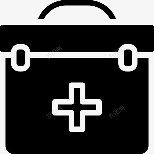 急救箱保健24填充图标svg_新图网 https://ixintu.com 保健 填充 急救箱