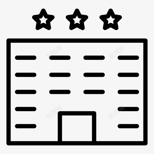 酒店公寓城市图标svg_新图网 https://ixintu.com 公寓 办公室 城市 城镇 建筑 轮廓 酒店