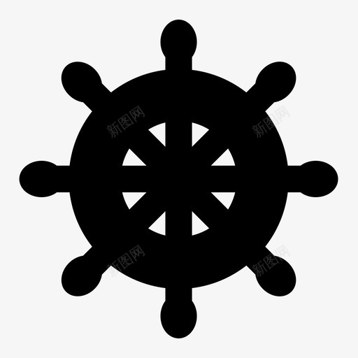 船轮海滩船长图标svg_新图网 https://ixintu.com 乐趣 夏天 海滩 航海 船轮 船长