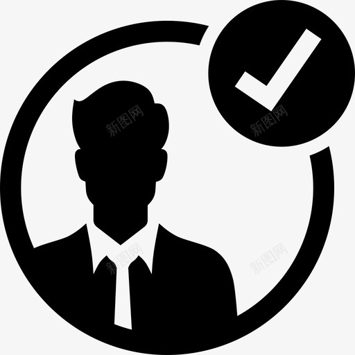 正确的用户详细信息员工图标svg_新图网 https://ixintu.com 员工 正确 用户 详细信息