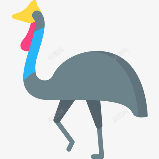 Cassowary澳大利亚9号平坦图标svg_新图网 https://ixintu.com Cassowary 平坦 澳大利亚9号