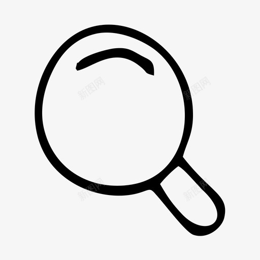 搜索玻璃外观图标svg_新图网 https://ixintu.com 商业 图标 外观 搜索 放大镜 玻璃