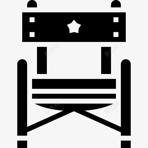 导演席视频制作12glyph图标svg_新图网 https://ixintu.com glyph 导演席 视频制作12