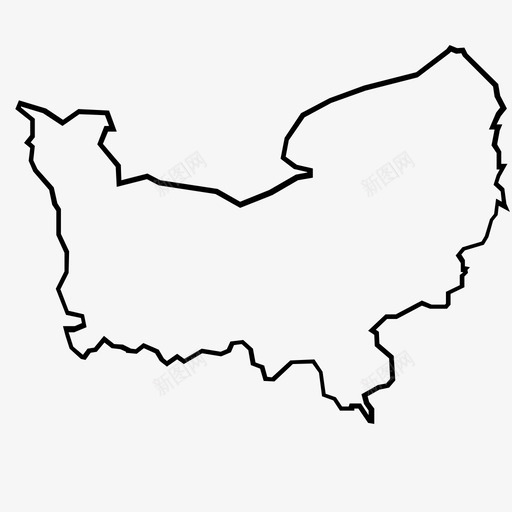 诺曼底法国地图图标svg_新图网 https://ixintu.com 地区 地图 法国 诺曼底