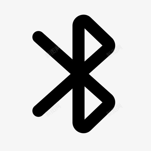 蓝牙通信符号图标svg_新图网 https://ixintu.com 无线 符号 系统 蓝牙 通信
