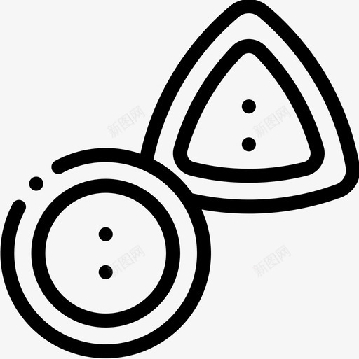 钮扣针织5线状图标svg_新图网 https://ixintu.com 线状 针织 钮扣