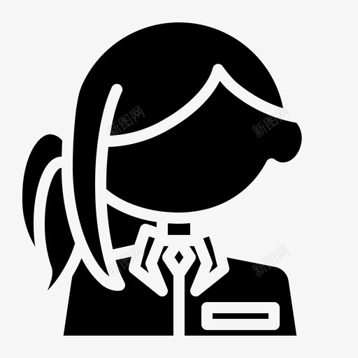 女孩化身人类图标svg_新图网 https://ixintu.com 人类 化身 女人 女孩