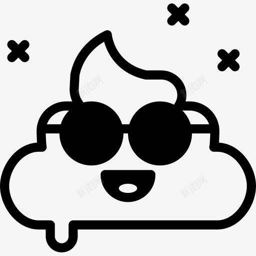 大便恶心直截了当图标svg_新图网 https://ixintu.com 大便 恶心 直截了当