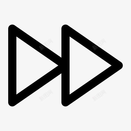 前进音频磁带图标svg_新图网 https://ixintu.com 前进 复古 媒体 磁带 音乐 音频