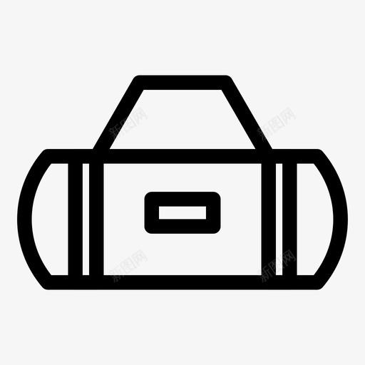 帆布包健身健身袋图标svg_新图网 https://ixintu.com 健康 健身 布包 帆布 帆布包