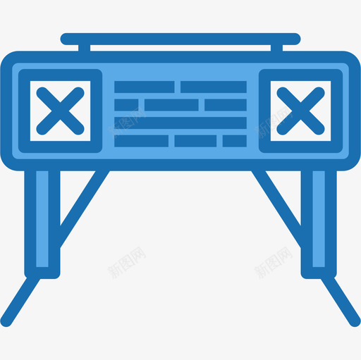 机场70航站楼蓝色图标svg_新图网 https://ixintu.com 机场 航站楼 蓝色