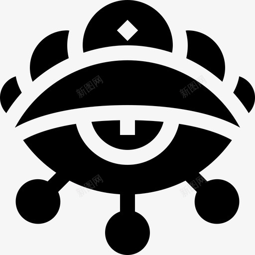 眼睛波西米亚4填充图标svg_新图网 https://ixintu.com 填充 波西 眼睛 米亚