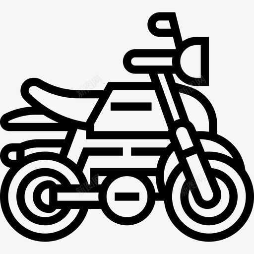 摩托车摩托车运动6直线型图标svg_新图网 https://ixintu.com 摩托车 摩托车运动6 直线型