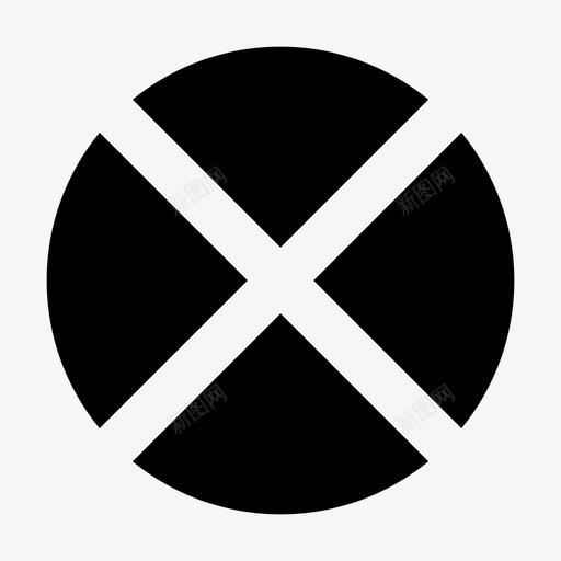 错误中断交叉图标svg_新图网 https://ixintu.com uiux圆圈实心 丢失 中断 交叉 警告 错误