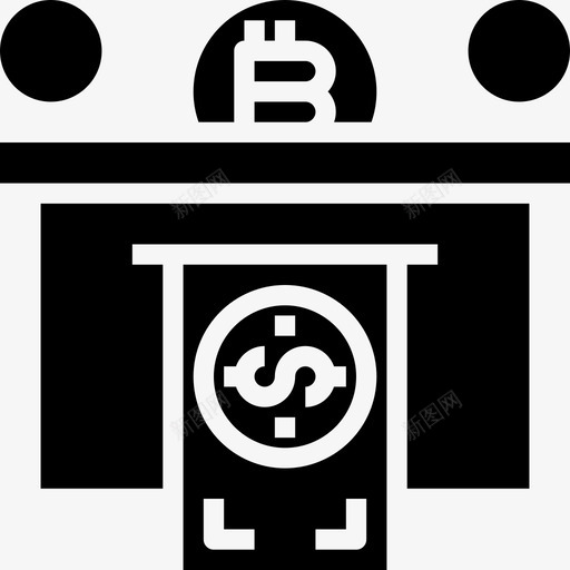 取款比特币73填充图标svg_新图网 https://ixintu.com 取款 填充 比特