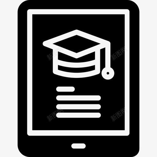 教育在线学习28扎实图标svg_新图网 https://ixintu.com 在线学习 扎实 教育