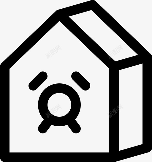 家警报房子图标svg_新图网 https://ixintu.com 多米克 定时器 家 房子 警报