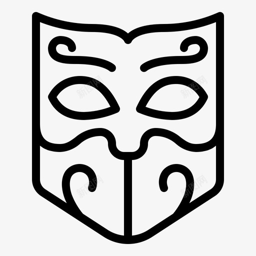 面具狂欢节庆祝图标svg_新图网 https://ixintu.com 庆祝 派对 狂欢节 脸 面具