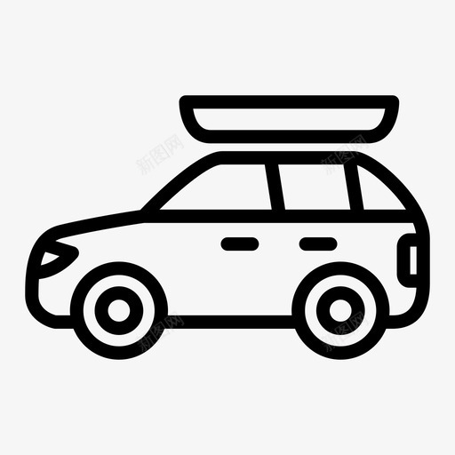 汽车越野车旅行图标svg_新图网 https://ixintu.com 交通方式 旅行 汽车 越野车