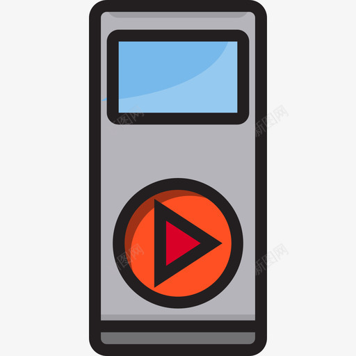 Ipod设备13线性颜色图标svg_新图网 https://ixintu.com Ipod 线性 设备 颜色