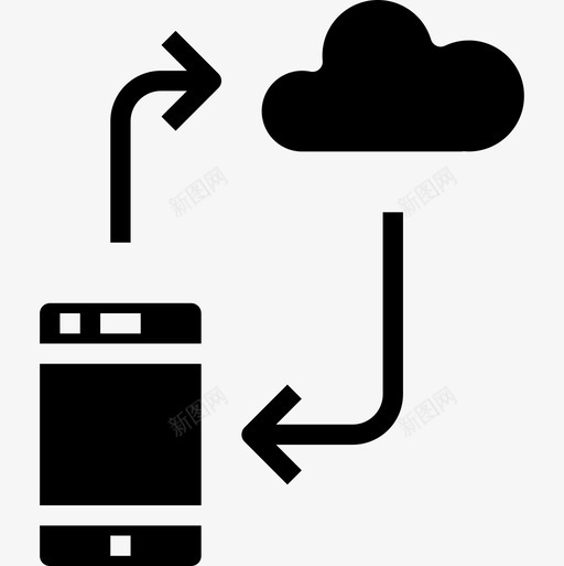 云计算智能技术10填充图标svg_新图网 https://ixintu.com 云计算 填充 技术 智能