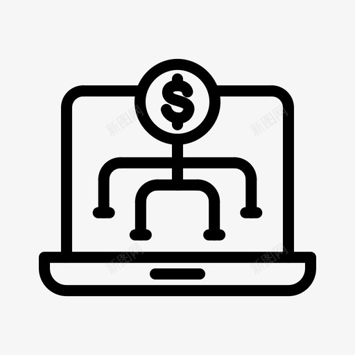 数字营销商业金融图标svg_新图网 https://ixintu.com 商业 数字营销 金融