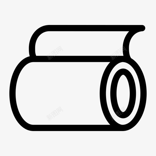 织物布卷状织物图标svg_新图网 https://ixintu.com 丝绸 卷状织物 布 纺织品 织物 结实