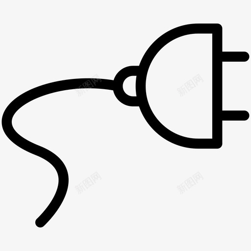 插头电力能源图标svg_新图网 https://ixintu.com 工业 插头 电力 能源