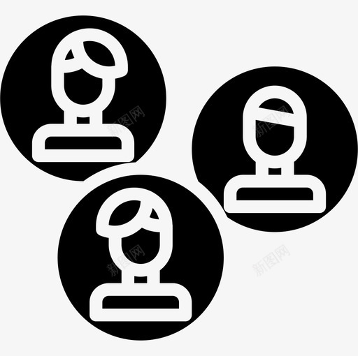 连接社交网络18填充图标svg_新图网 https://ixintu.com 填充 社交网络18 连接